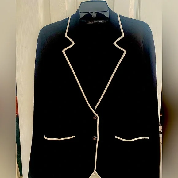 blazer black house white market jackets